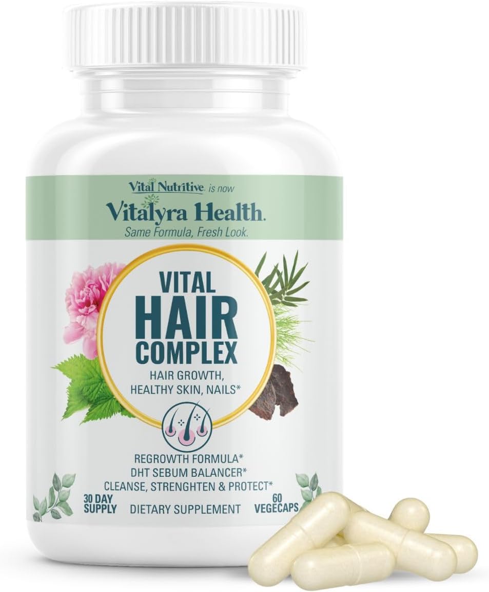 Vital Hair Complex Supplement – Biotin & B Vitamins for Hair, Skin & Nails