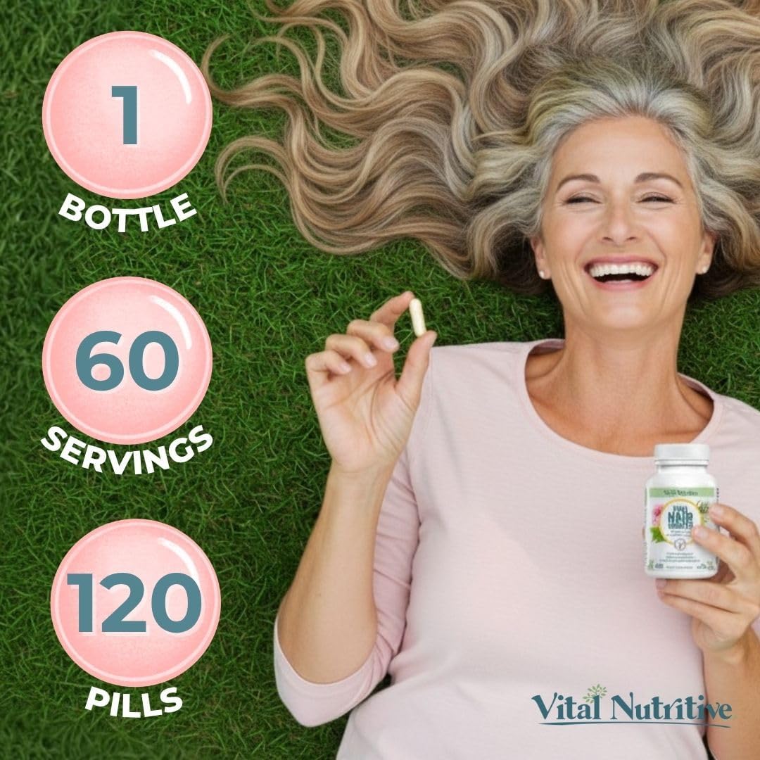 Vital Hair Complex Supplement – Biotin & B Vitamins for Hair, Skin & Nails