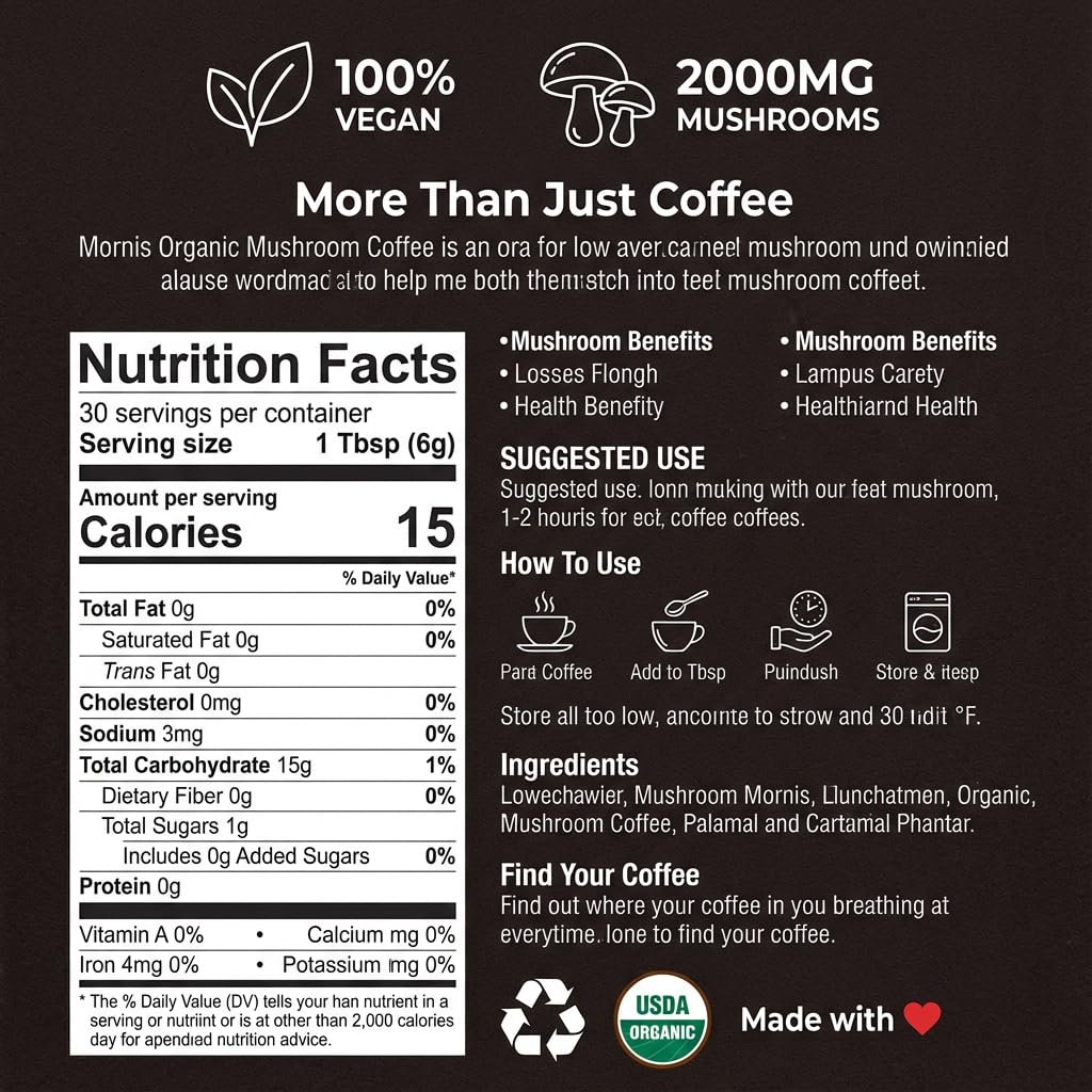 Mushroom coffee 30 servings