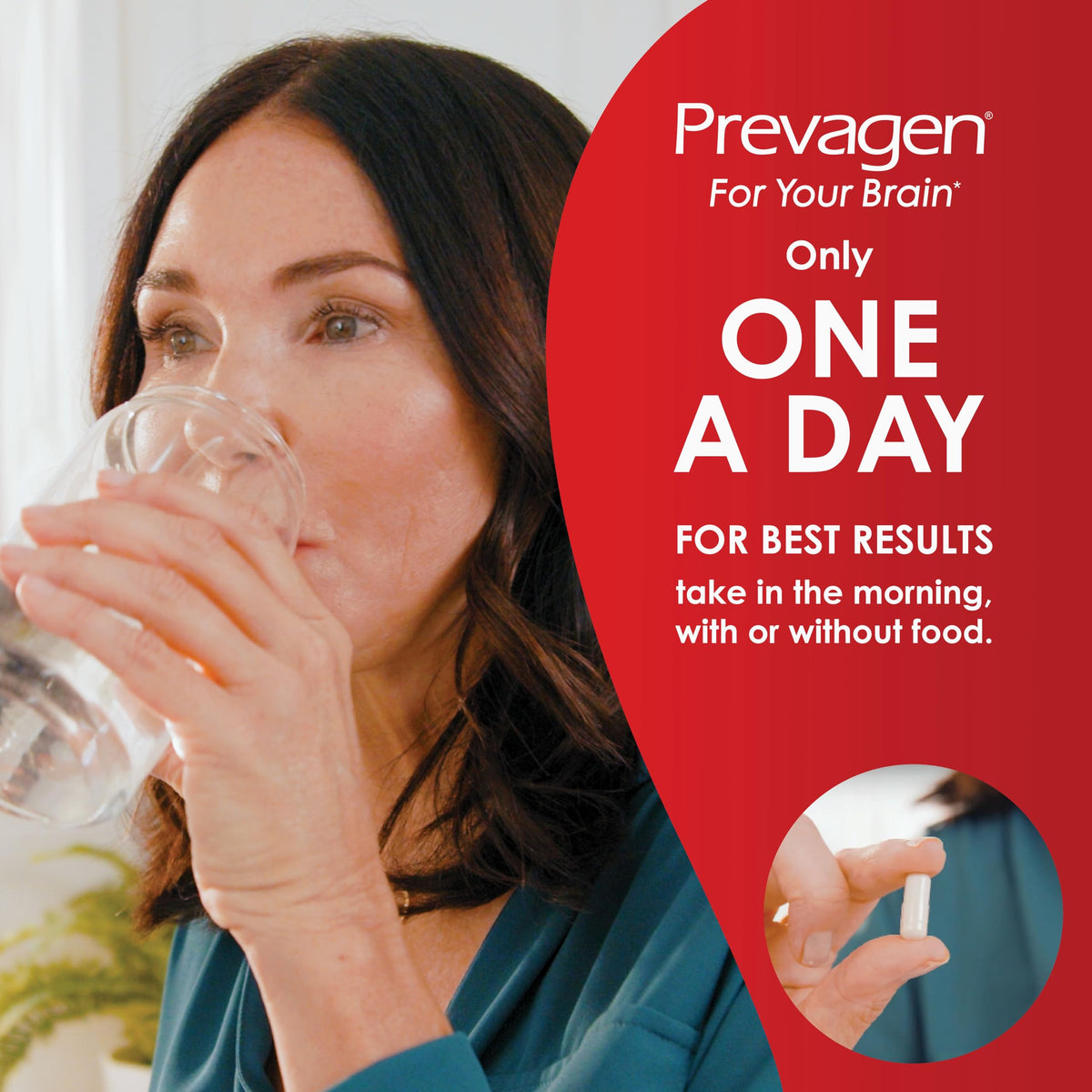 Prevagen Extra Strength 20mg, 60 Capsules with Apoaequorin & Vitamin D with Attractive and Stackable Prevagen Storage Box