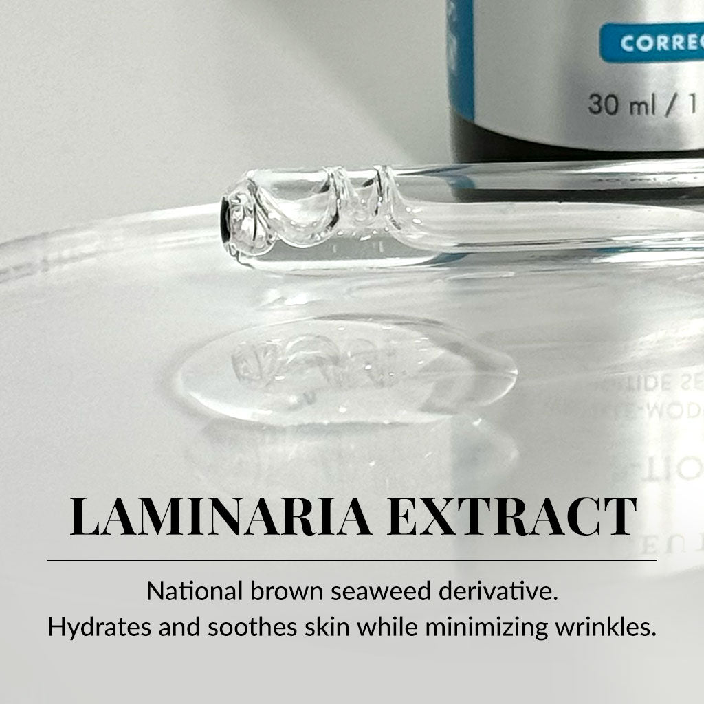 Laminaria Extract product with text about its properties on a white background