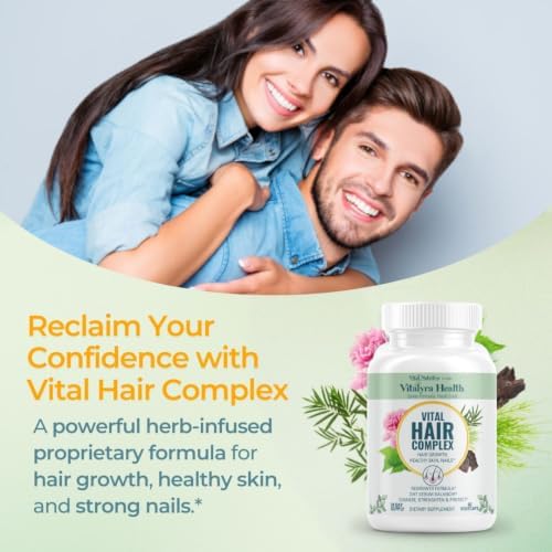 Vital Hair Complex Supplement – Biotin & B Vitamins for Hair, Skin & Nails