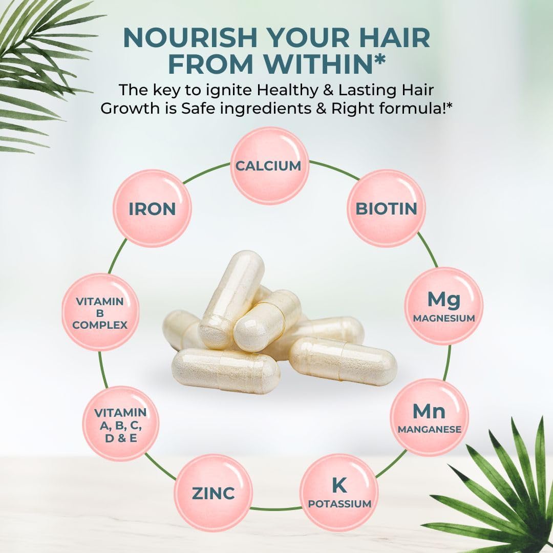 Vital Hair Complex Supplement – Biotin & B Vitamins for Hair, Skin & Nails