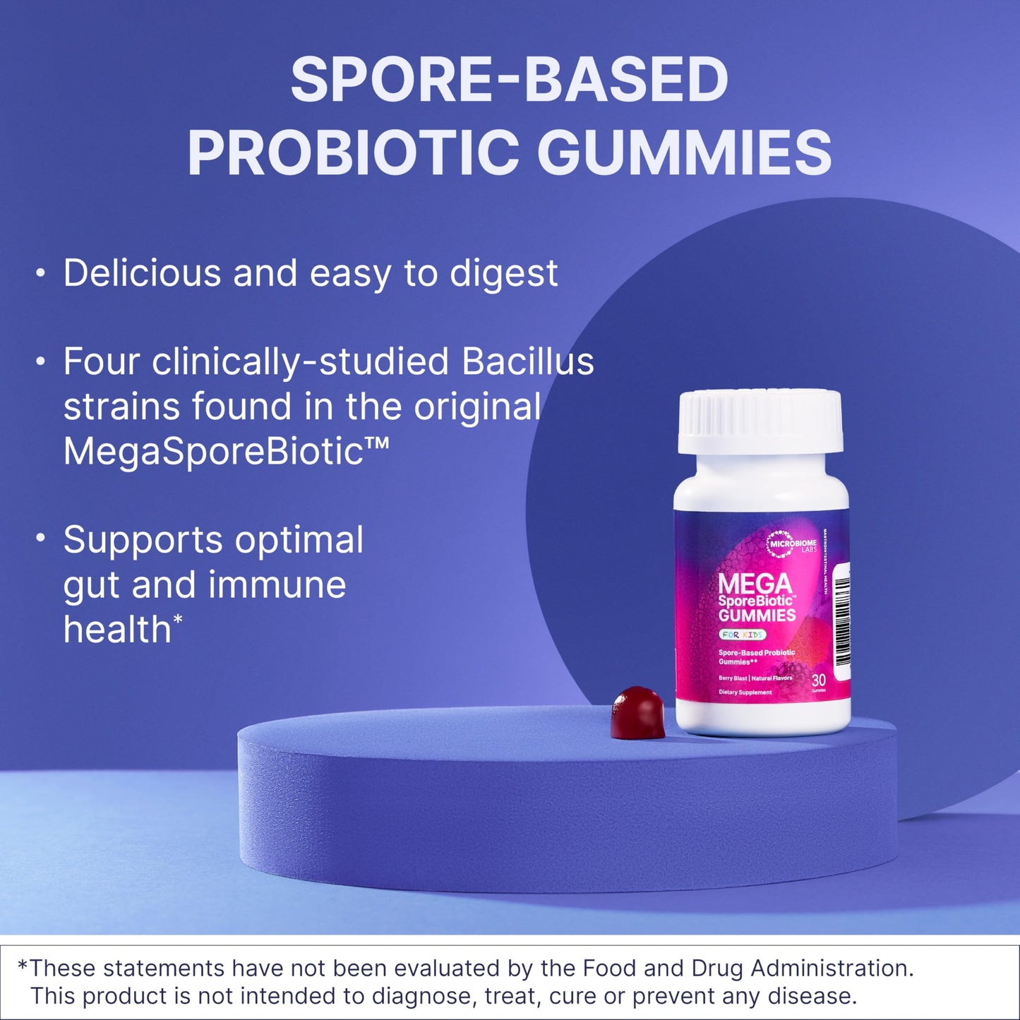 Microbiome Labs MegaSporeBiotic – Spore-Based Probiotics for Digestive Balance, Gut & Immune Support – Shelf Stable, Travel-Friendly – 180 Capsules