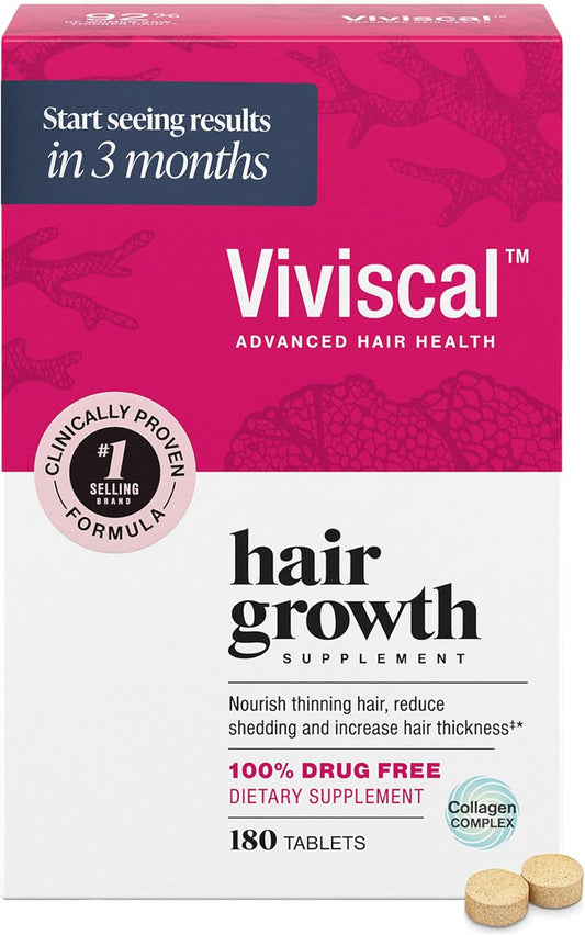 Viviscal Hair Growth Dietary Supplement, 180 Tablets