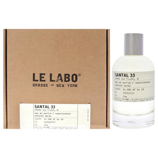 Le Labo Santal 33 Eau De Unisex Parfum Spray 100ml/3.4oz