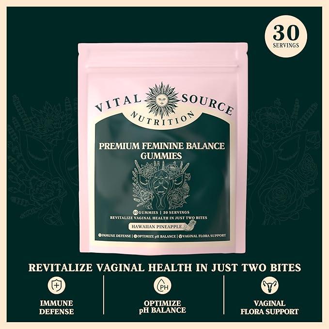 Biyode Nutrition - Premium Feminine Balance Gummies - for Women’s Health & Wellness Hawaiian Pineapple - 60 Gummies - 30 Servings Healthcare Dietary - Nutragole