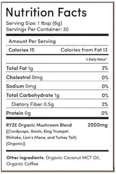 Ryze Mushroom Coffee (30 Servings) Pack of 2- Free 7 business day shipping - Nutragole