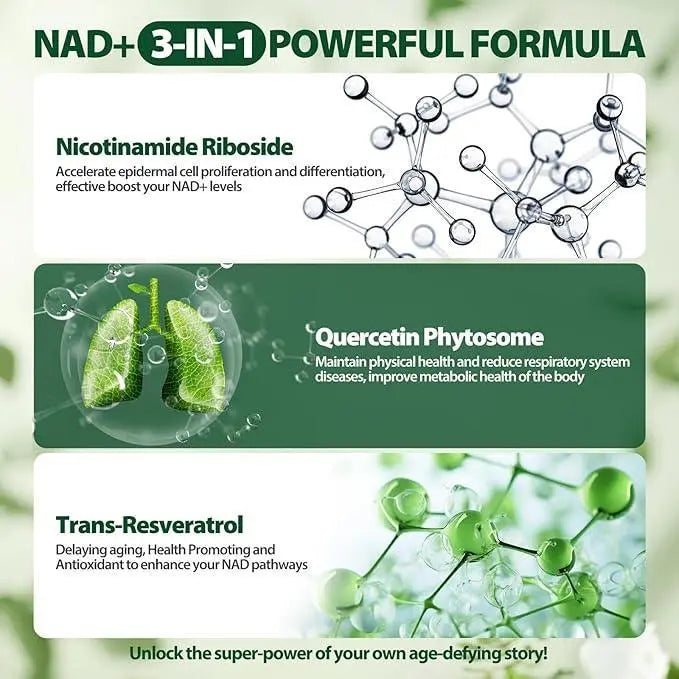 Reus Research Nicotinamide Riboside 900 mg- Pack of 2 Liposomal Nicotinamide Riboside w/Resveratrol & Quercetin - High Purity NAD Supplement for Anti-Aging, Energy, Focus - 80 Capsules - Jia Sales
