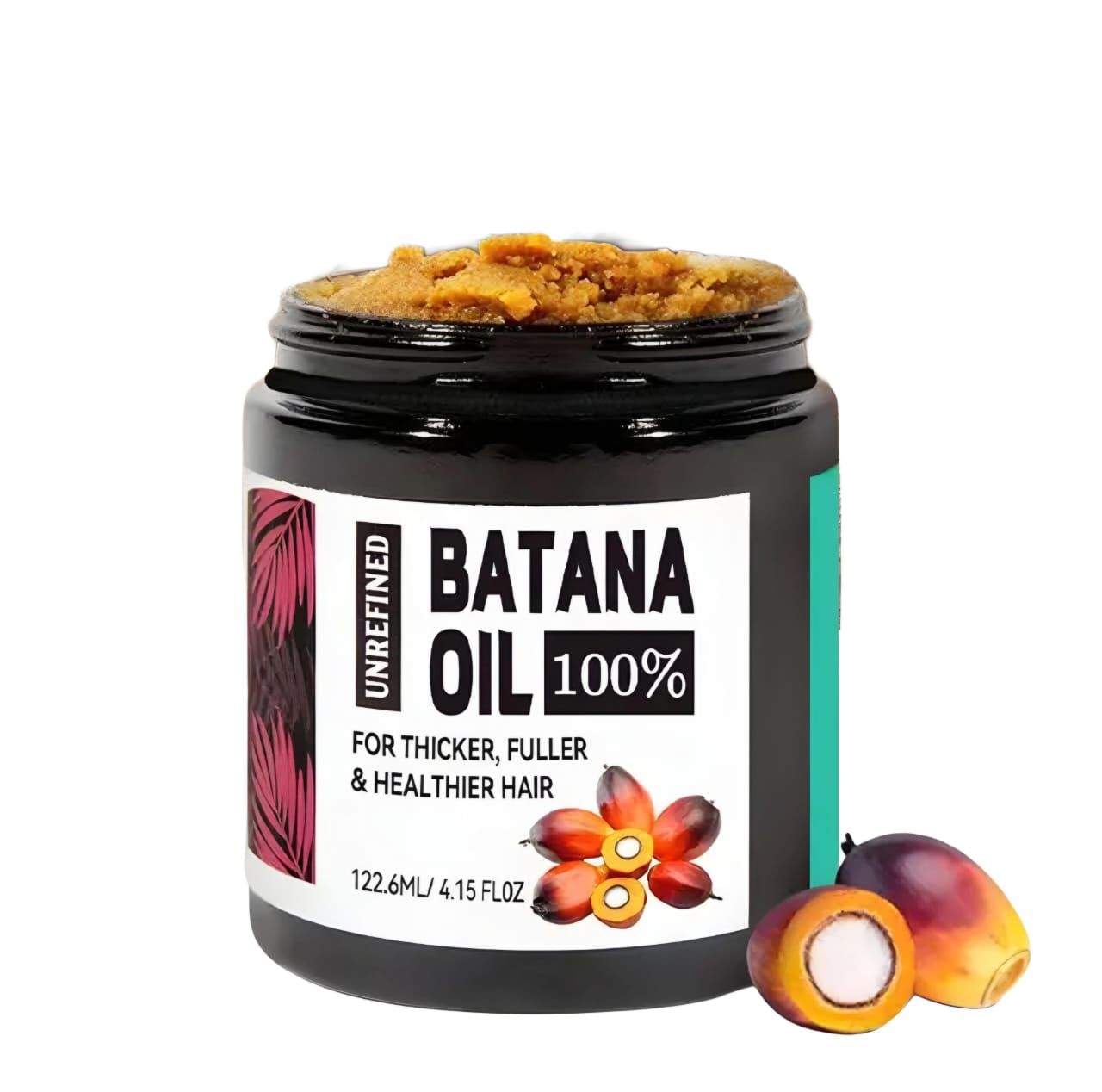 Unrefined Batana Oil for Hair Growth - Authentic & Organic Dr Sebi Batana Hair Mask from Honduras - Natural Hair Growth Oil - 4.15 Ounce Jar - Nutragole